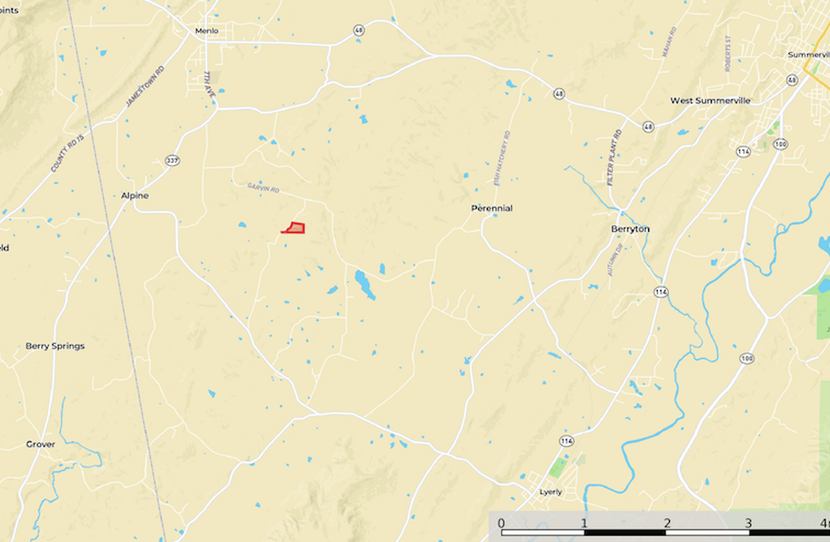 Location1 Map - Chattooga 12.27 Ac.