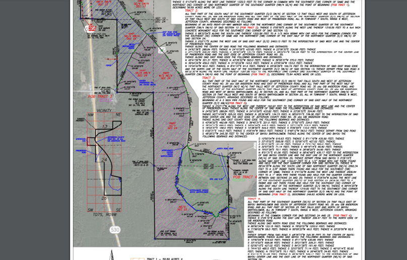 tract c - survey aerial