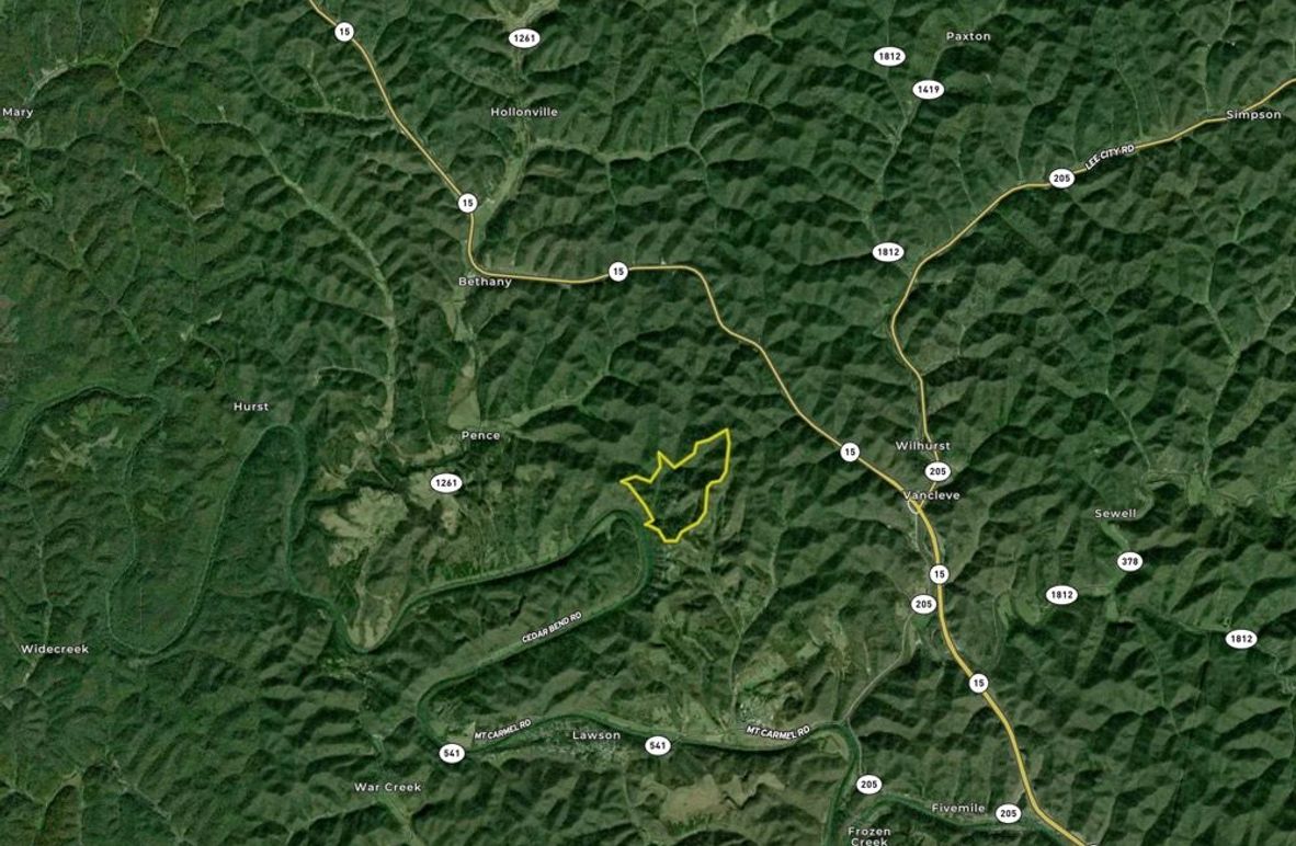 019 Breathitt 191 Land ID map zoomed out