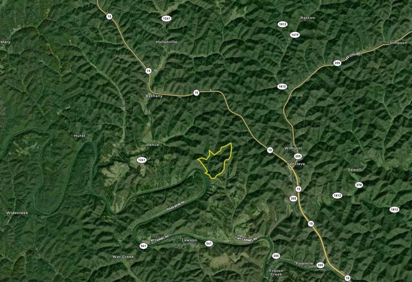 019 Breathitt 191 Land ID map zoomed out