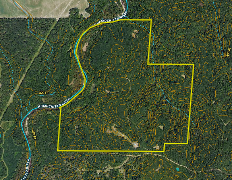 250 Lincoln co. Contour Map