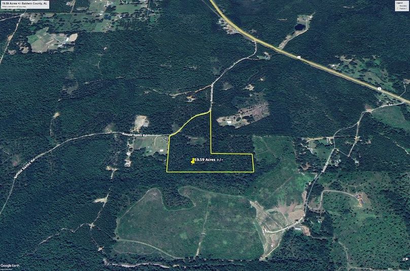 Aerial #5 Approx. 19.59 Acres Baldwin County, AL