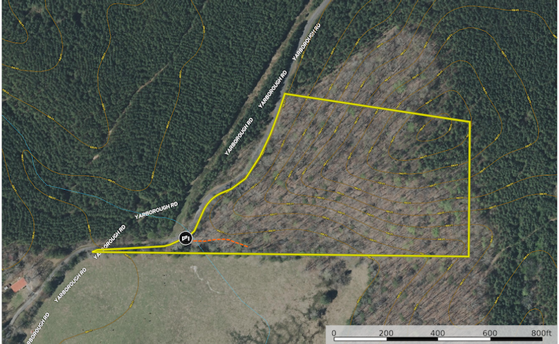 Contour Map - Chattooga 12.27 Ac.