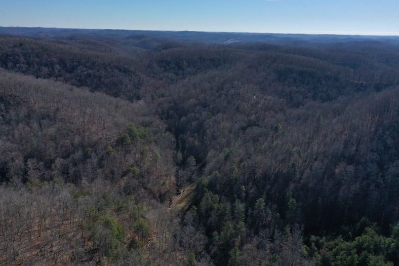 003 aerial drone shot from the north boundary looking south up the valley