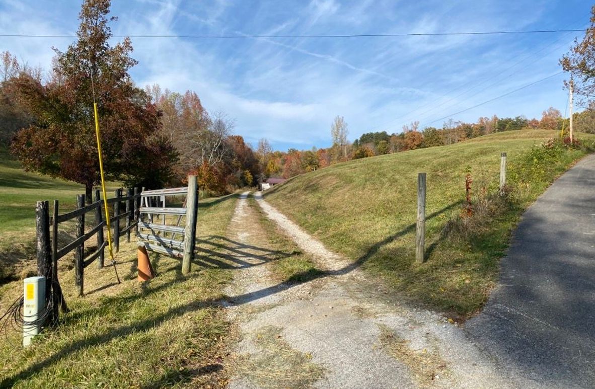 005 the gated entrance in at the south boundary of the property