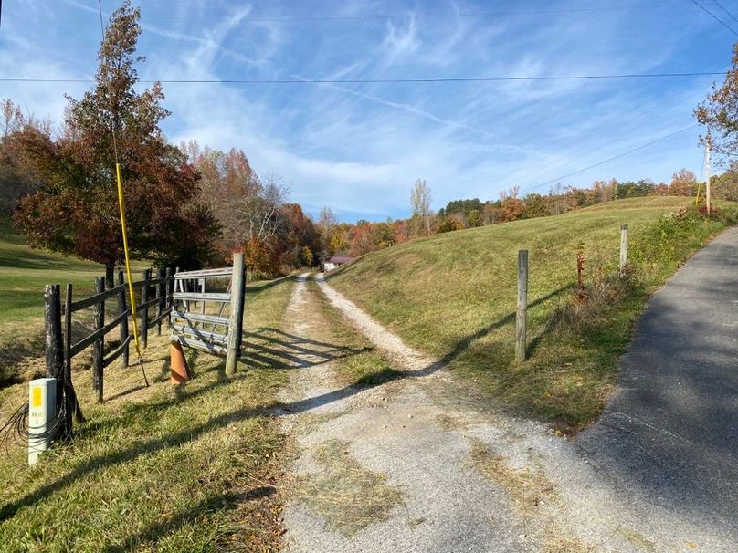 005 the gated entrance in at the south boundary of the property