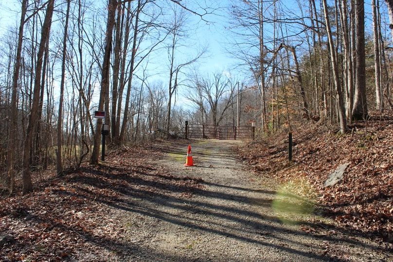 020 the gated entrance at the east side of the property