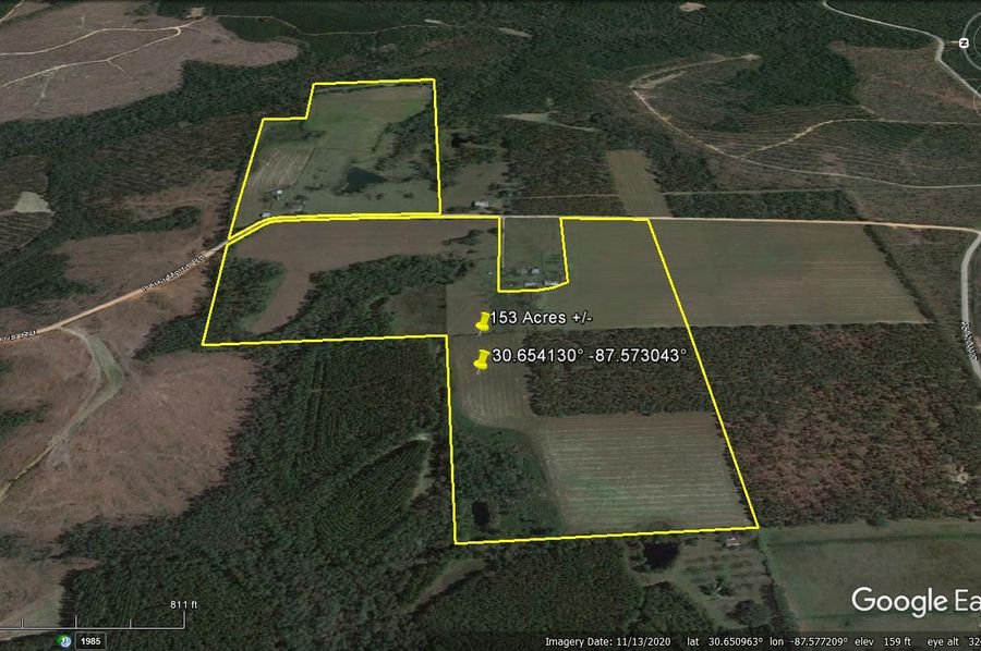 Aerial #3 Approx. 153 Acres Baldwin County, AL