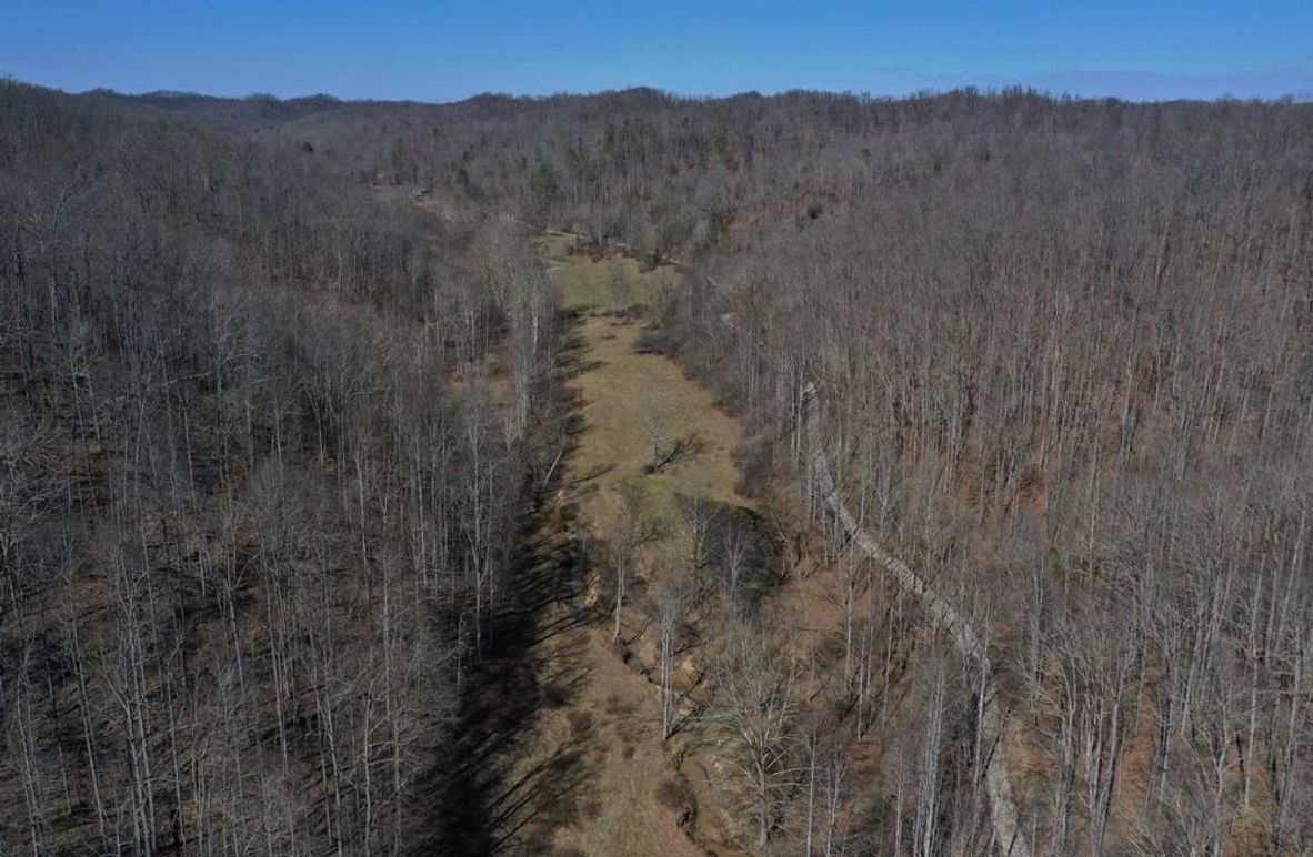 003 aerial drone shot from the middle of the property looking to the north