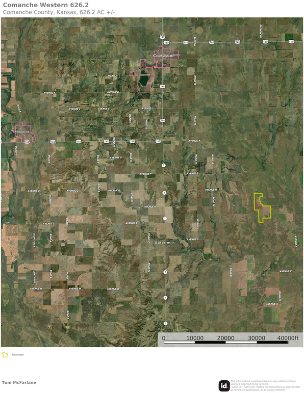 Comanche Western 626.2 Map