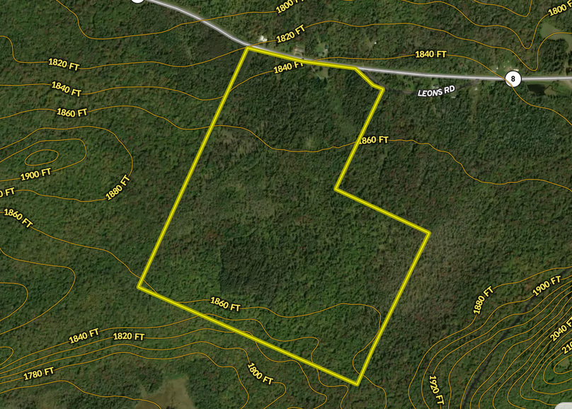 Hamilton County NY 189.72 Flower Contour Map