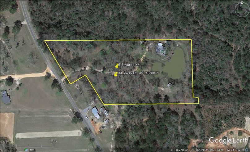 Aerial #1 Approx. 6.5 Acres Washington County, AL