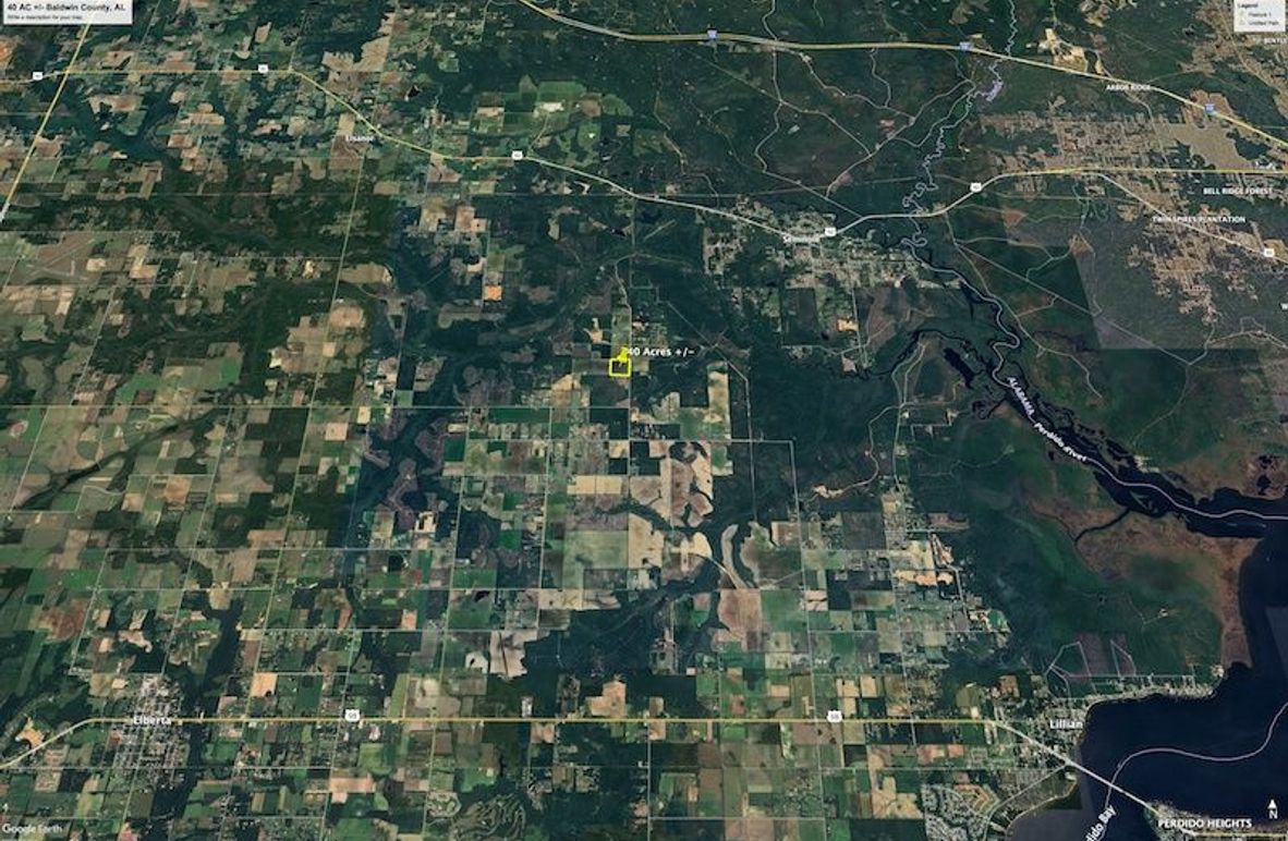 Aerial #6 Approx. 40 Acres Baldwin County, AL