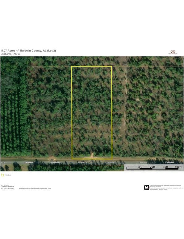 Aerial #1 Approx. 5.07 Acres Baldwin County, AL