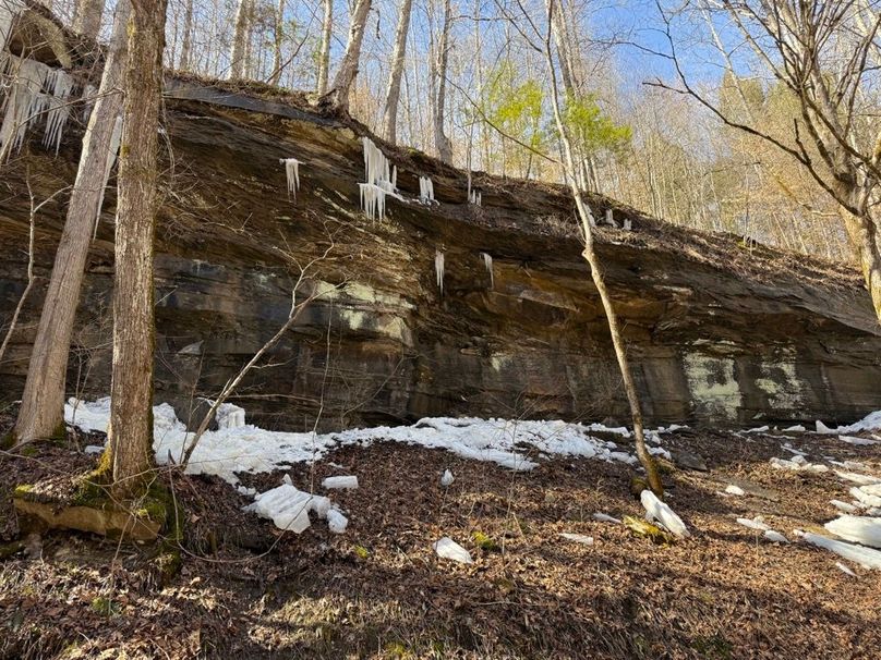 020 beautiful rock face cliff in the middle area of the property