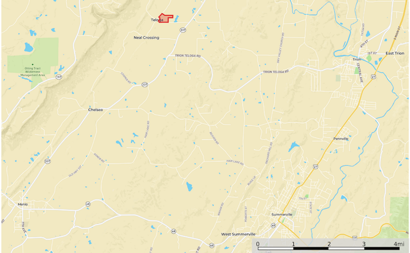 Location1 Map - Chattooga 39 Ac.