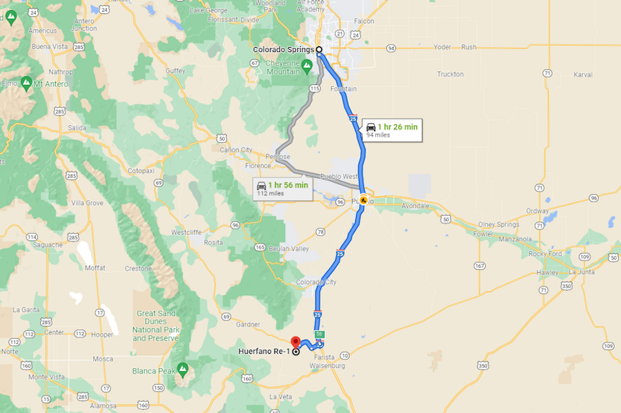 Huerfano 166 Vargas Directions to Springs