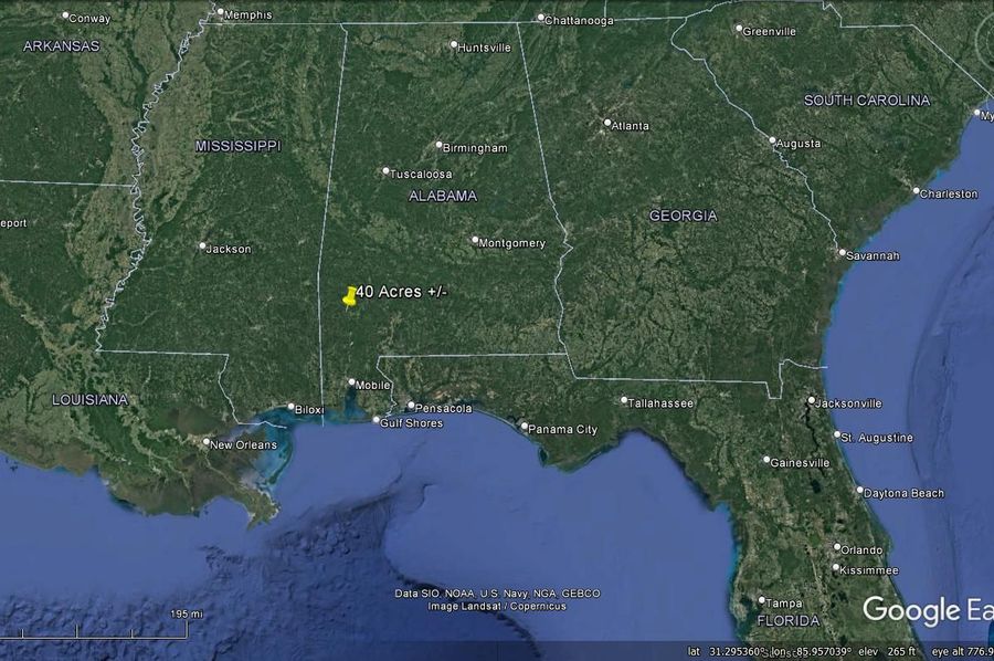 Aerial #9 Approx. 40 Acres Washington County, AL