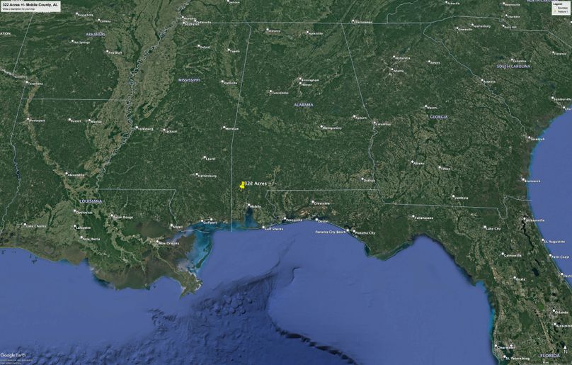 Aerial #8 Approx. 322 Acres Mobile County, AL
