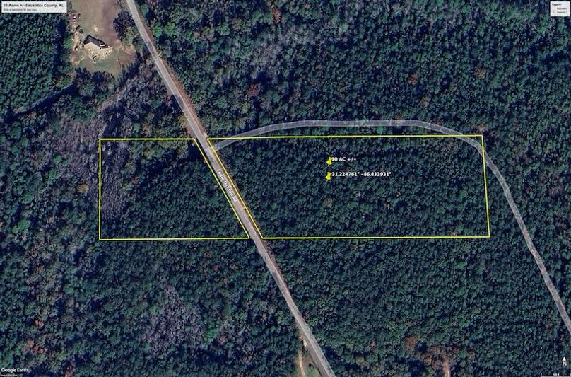 Aerial #1 Approx. 10 Acres Escambia County, AL