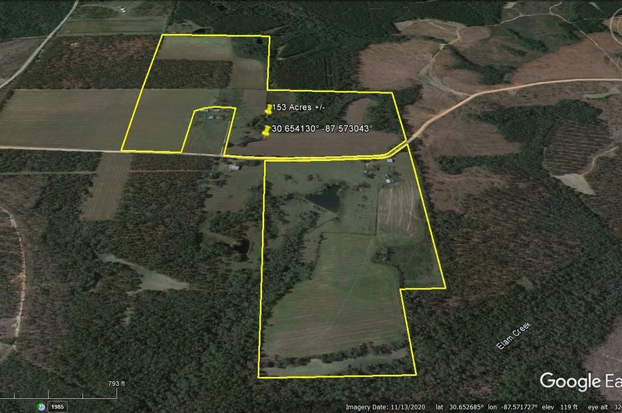 Aerial #5 Approx. 153 Acres Baldwin County, AL