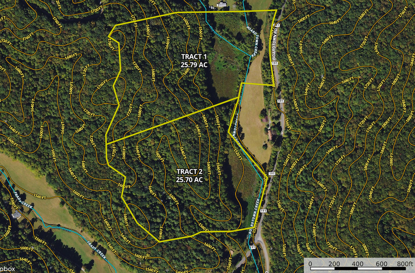 Contour Map Tracts 1_2- Gilmer GA