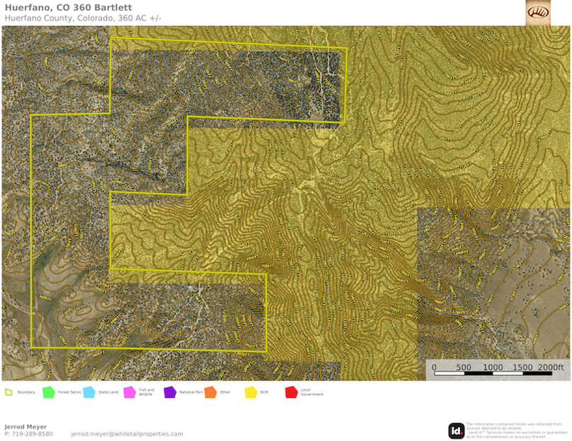 Huerfano, CO 360 Bartlett TOPO