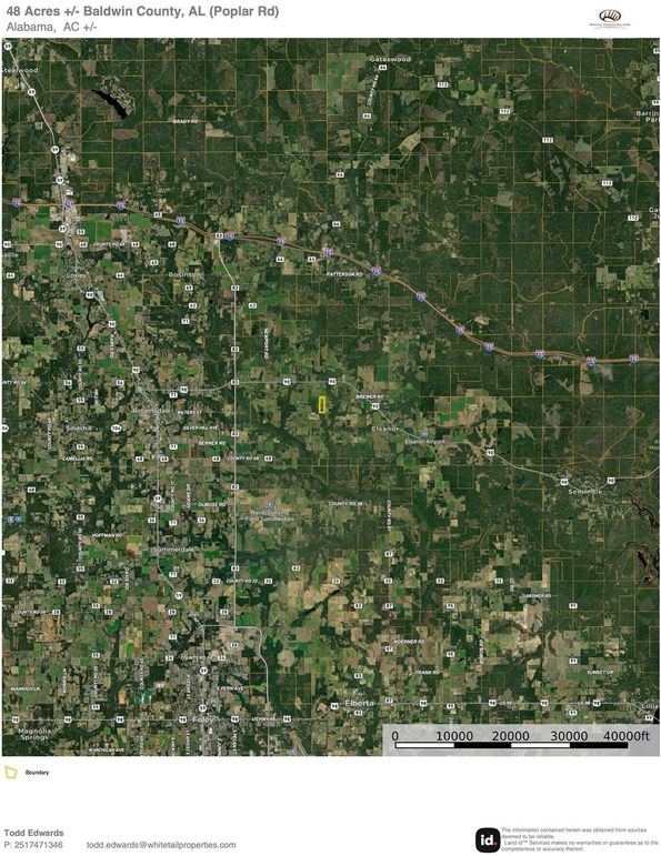 Aerial #3 Approximately 48 Acres Baldwin County, AL
