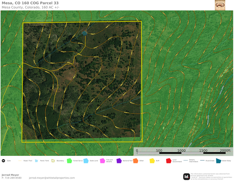 Mesa, CO 160 COG Parcel 33 Topo