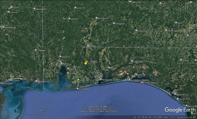 Aerial #7 Approx. 5.72 Acres Baldwin County, AL