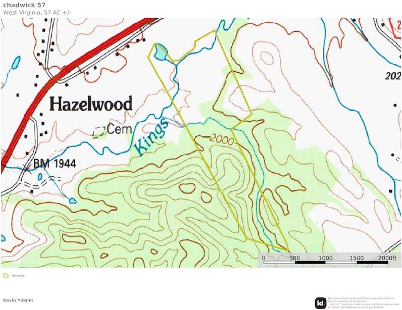 Rand Co WV 57 Chadwick map 2 topo