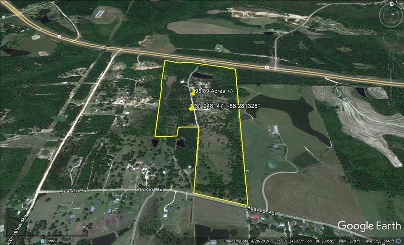 Aerial #2 Approx. 95.89 Acres Covington County, AL