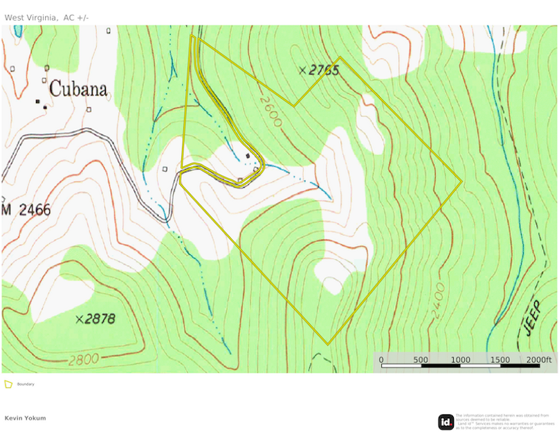 Rand Co WV 127 Smallridge map 2 topo