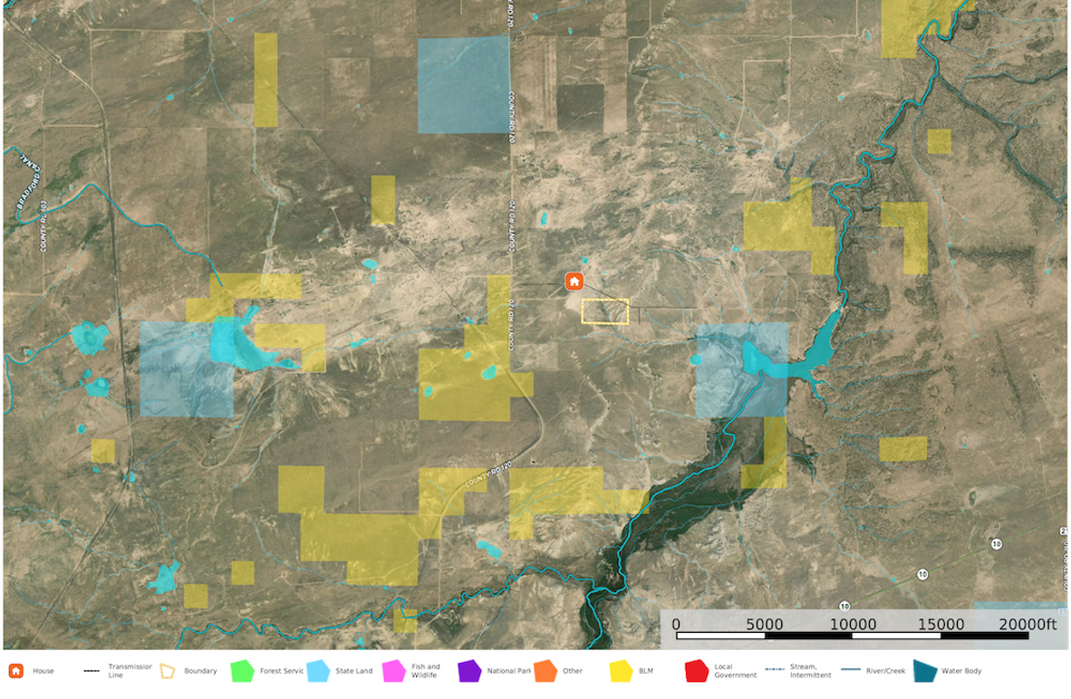 Huerfano, CO Driscoll Split 4 - Aerial 1