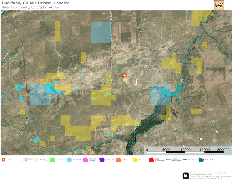 Huerfano, CO Driscoll Split 4 - Aerial 1