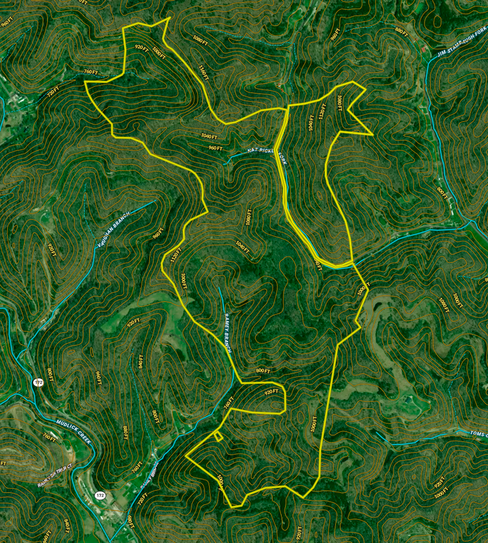 042 LandiD map with contours