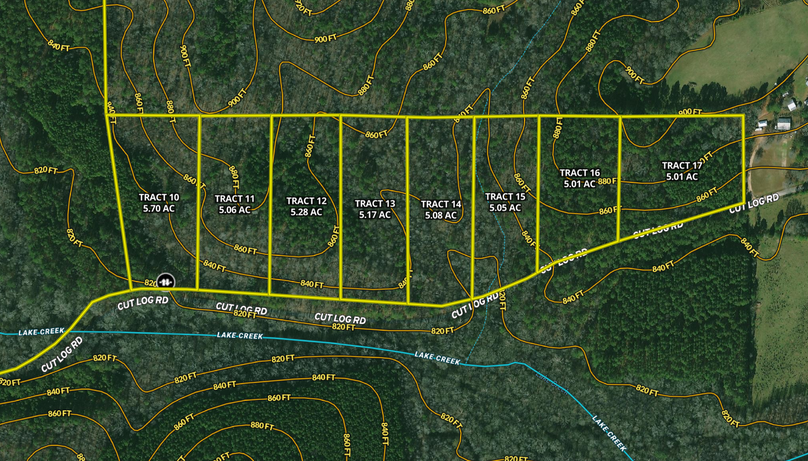 Contour Map Tracts 10-17