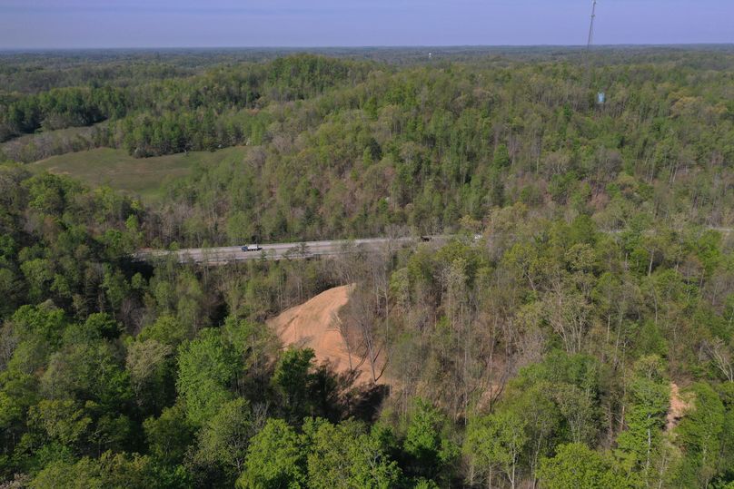 010 aerial drone shot from the east boundary ridge looking west