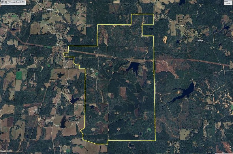 Aerial #1 - Approx. 2511.23 Acres Hancock County, MS