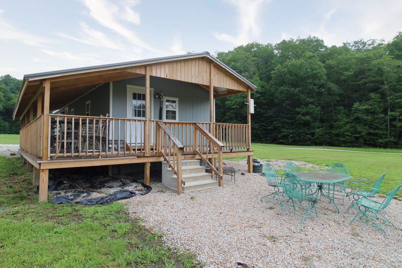 012 the front porch and fire pit area which sits facing south