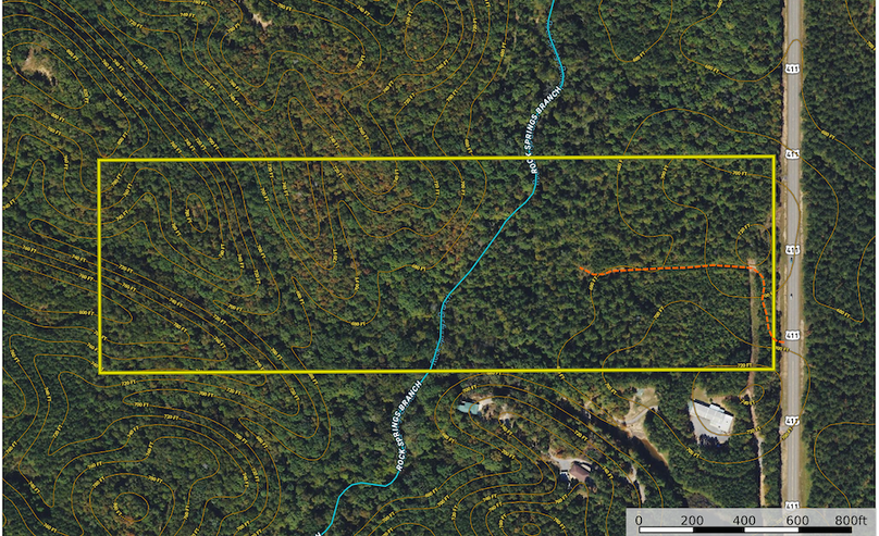 Contour Map - Keeter