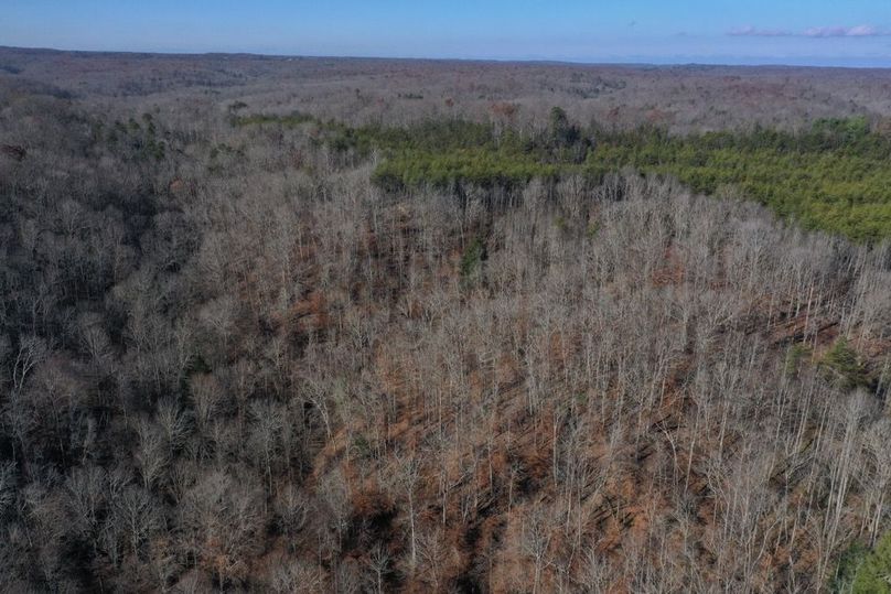 002 aerial drone shot from the southeast looking north over the property