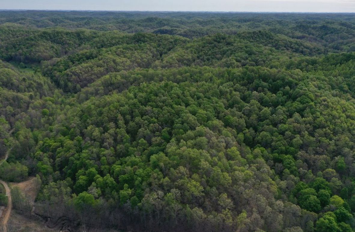 002 aerial drone shot from the west boundary looking to the northeast