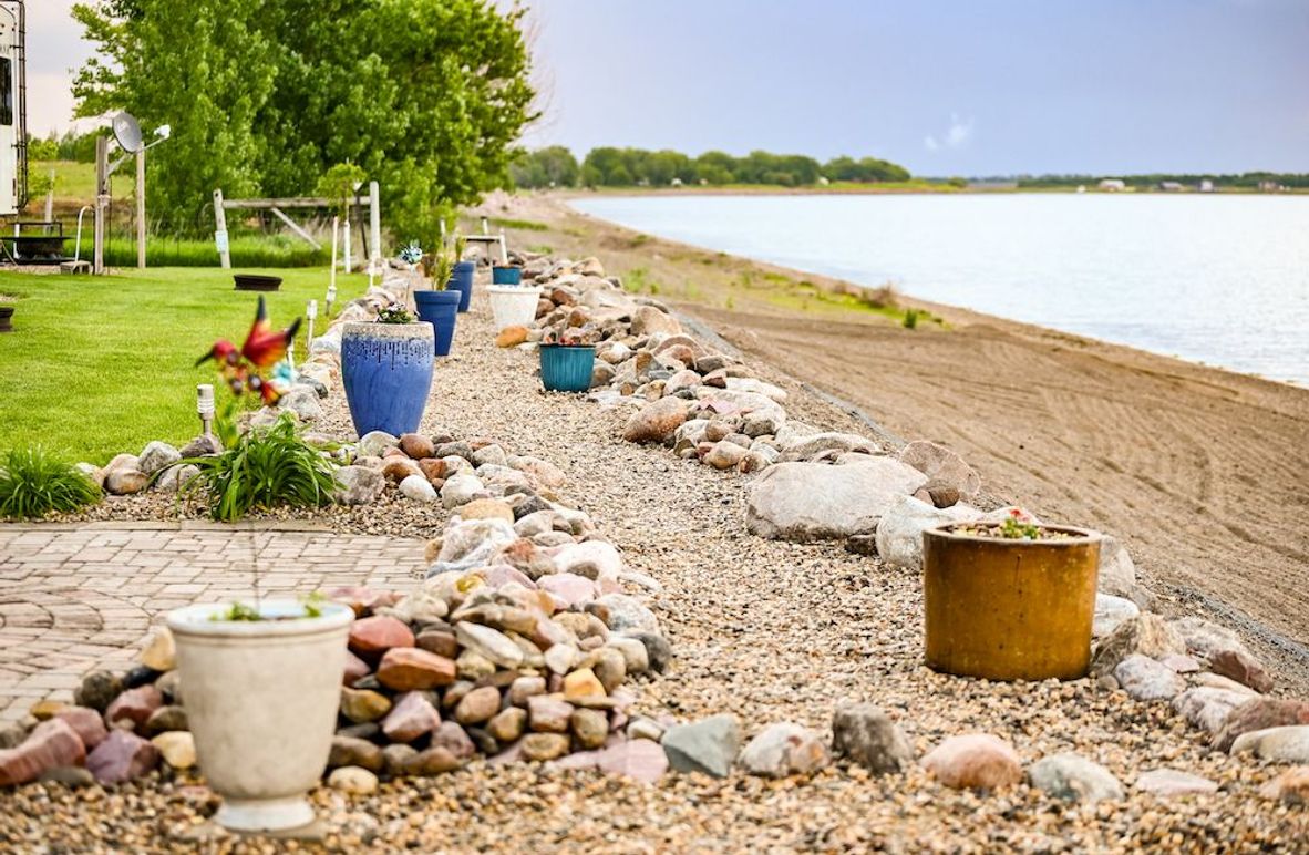 5. landscaping along beach