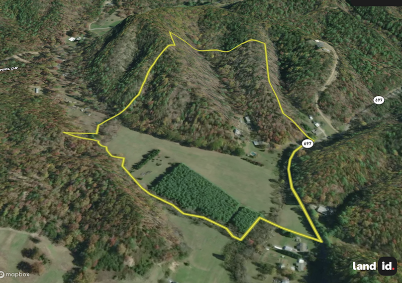 Botetourt VA 40 Brown 3D Aerial