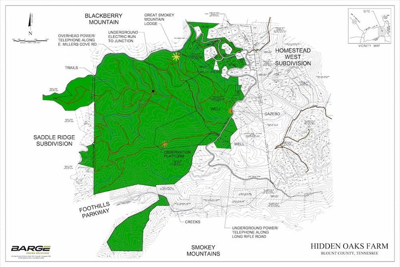 916 acres Walland Overall Property Map