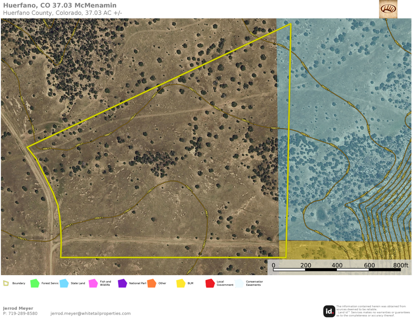 Huerfano, CO 37.03 McMenamin Topo