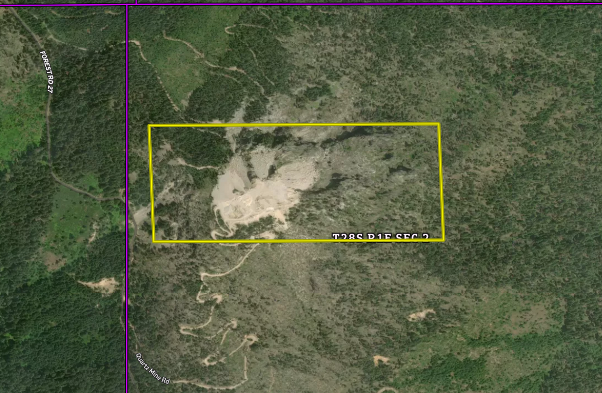 Quartz mtn.  aerial