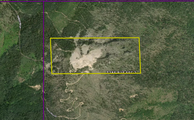 Quartz mtn.  aerial