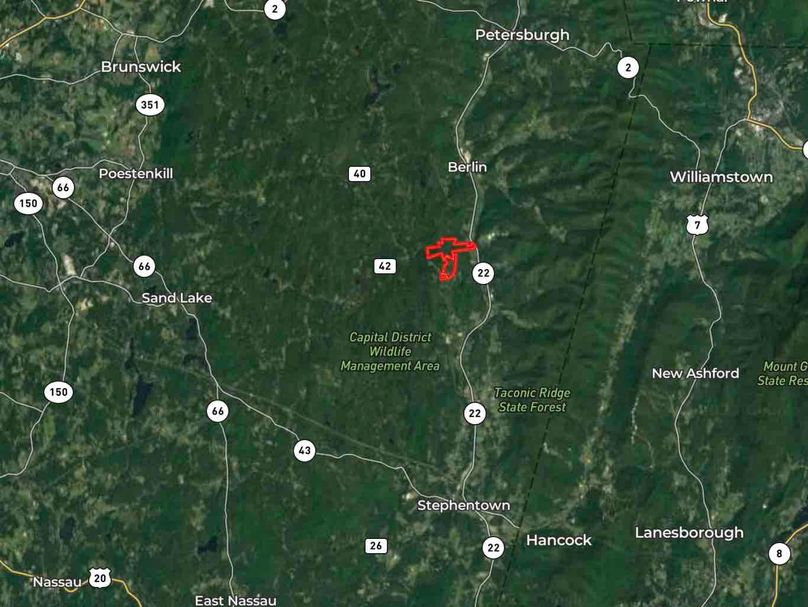 Renssealer County NY 385.51 Burgess Wide Map